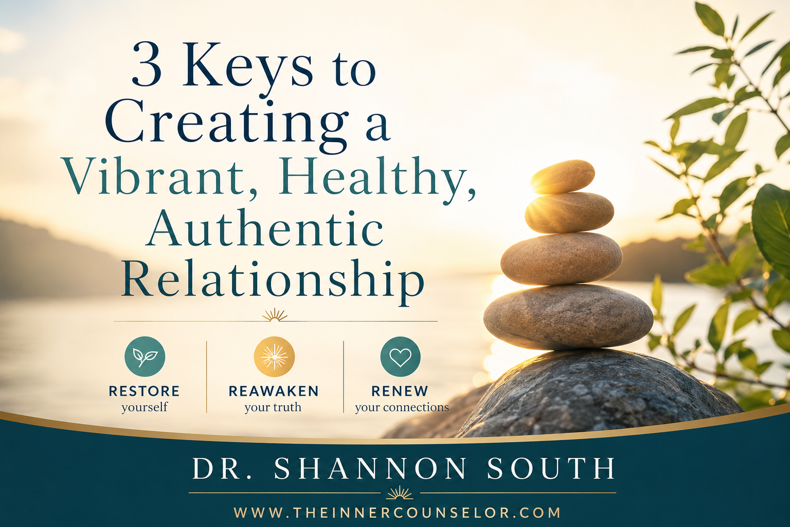 3 Keys to creating a vibrant, healthy authentic relationship cover